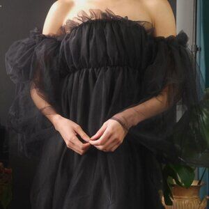 Ruffle Tulle Blouse/Dress